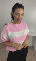 Sweter Fully różowy